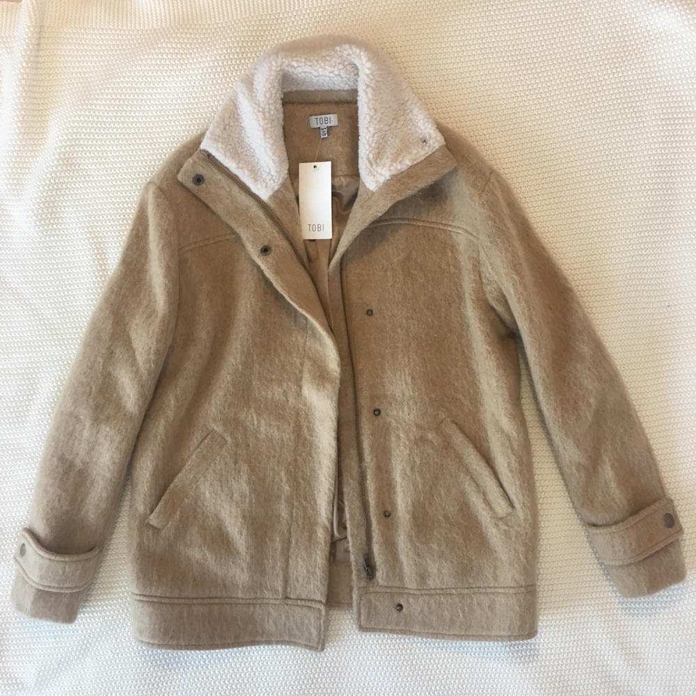 Brand new Deep canyon shearling wool jacket